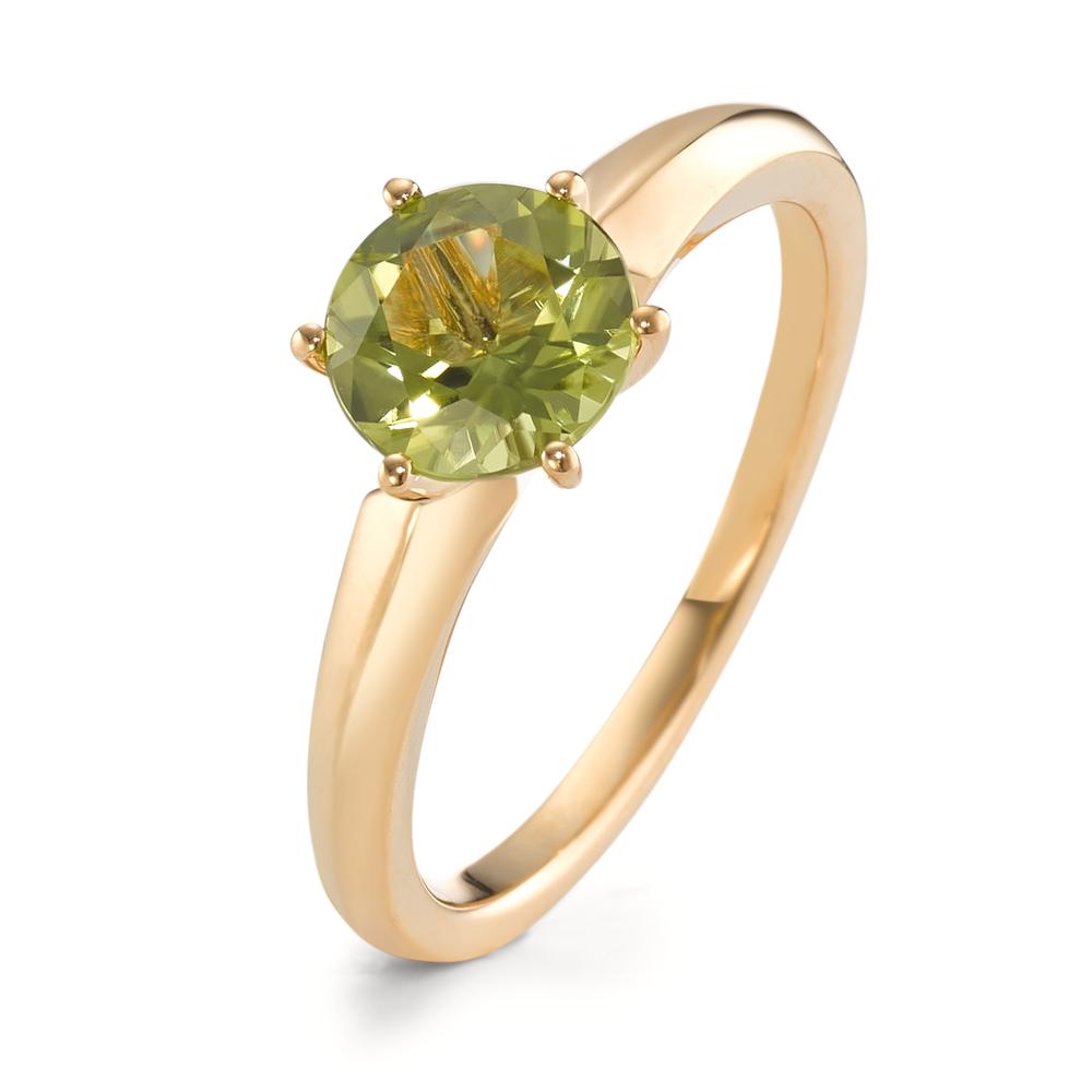 Anello Oro giallo 750/18 carati Peridoto