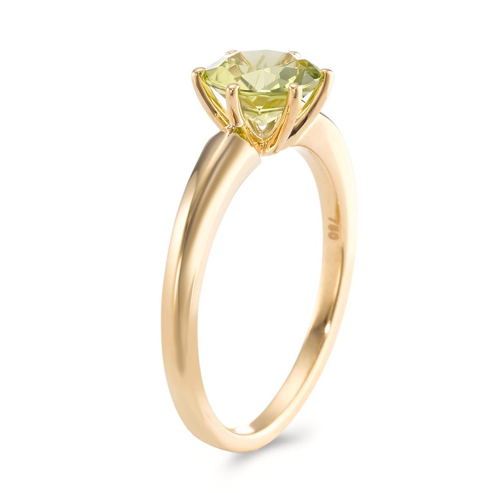 Anello Oro giallo 750/18 carati Peridoto