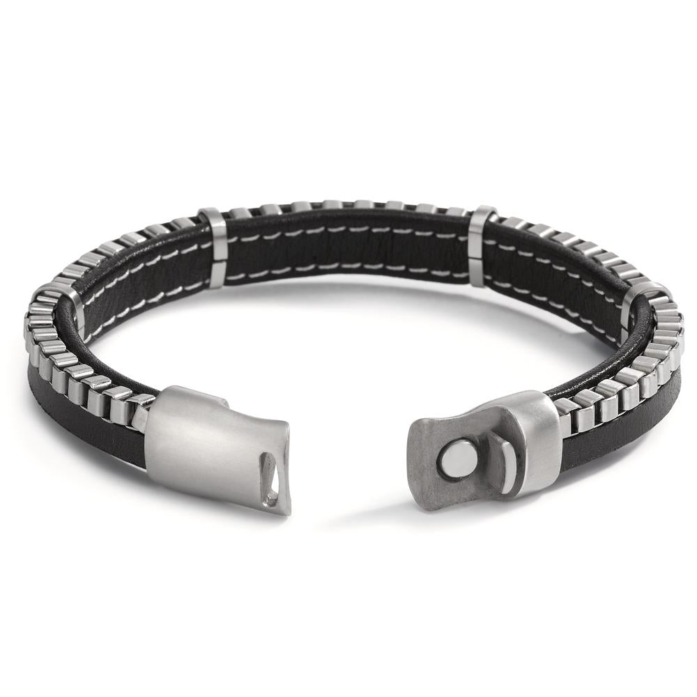 Bracciale Pelle, Acciaio inossidabile 20.5 cm