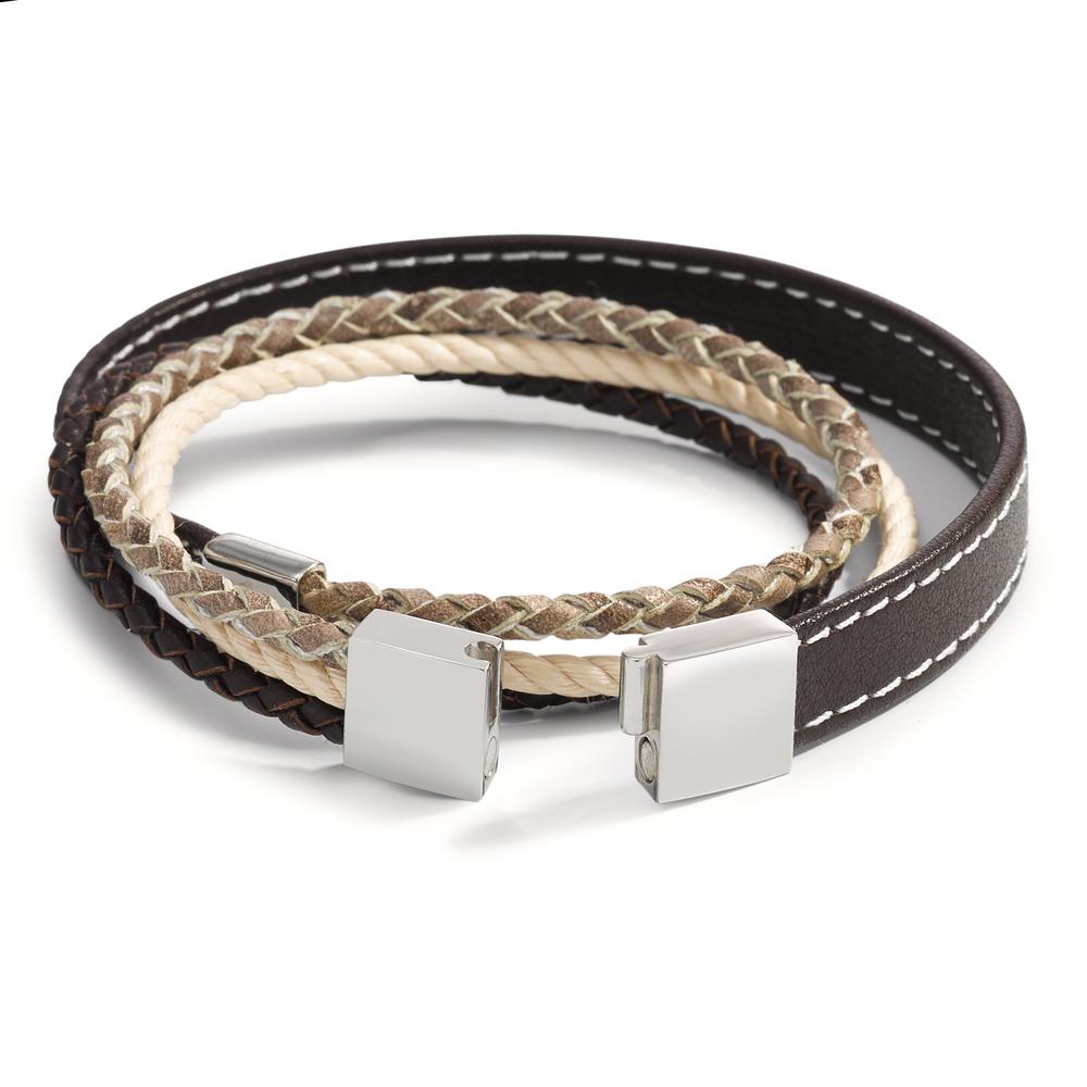 Bracciale Pelle, Acciaio inossidabile 20 cm