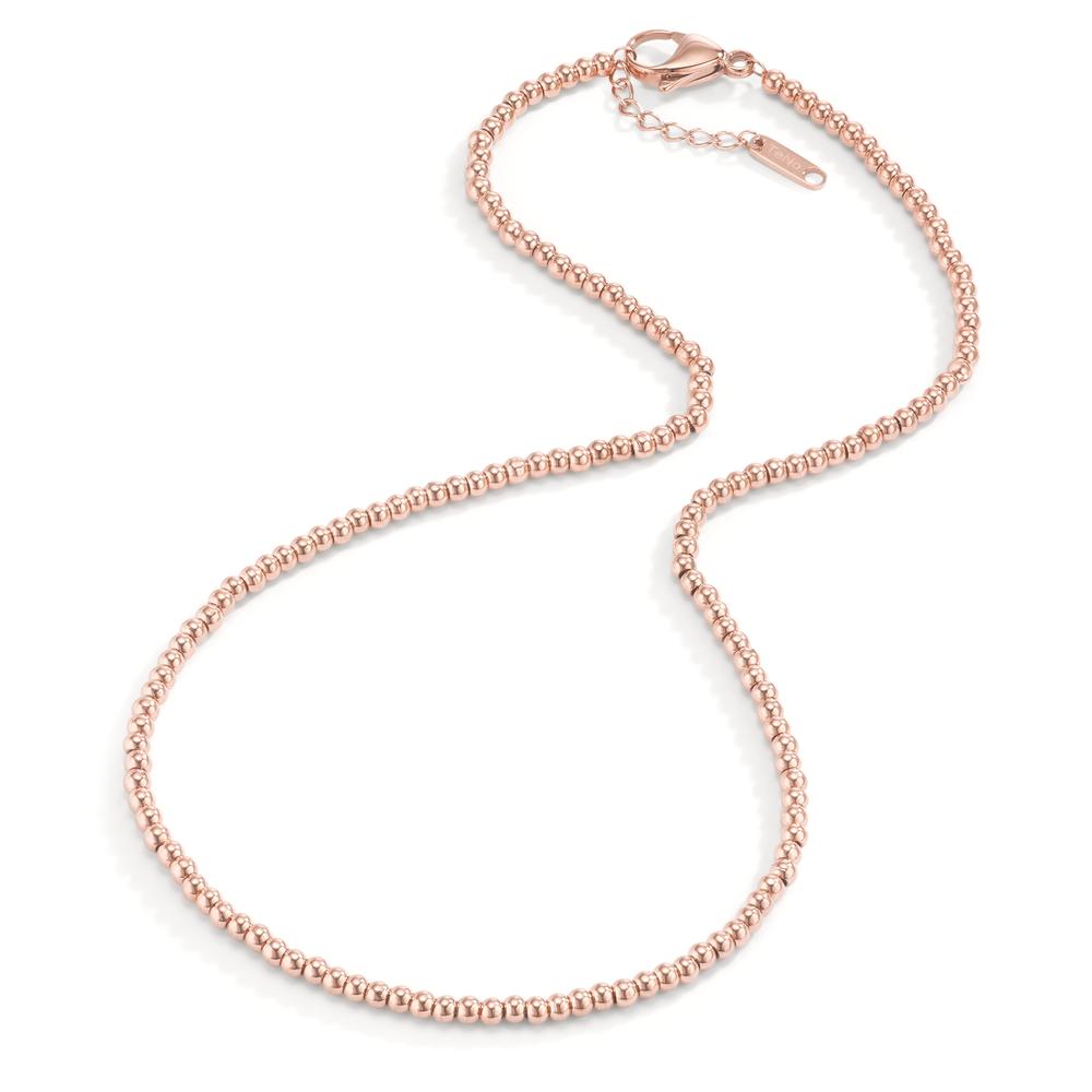 Collana Acciaio inossidabile rosa rivestimento IP 40-43 cm Ø3 mm