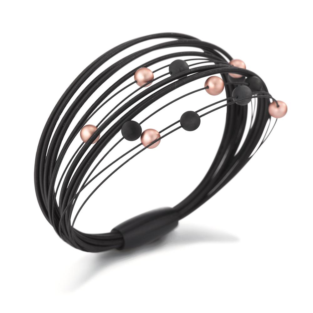 Bracciale Acciaio inossidabile, Alluminio nero rivestimento IP 17 cm