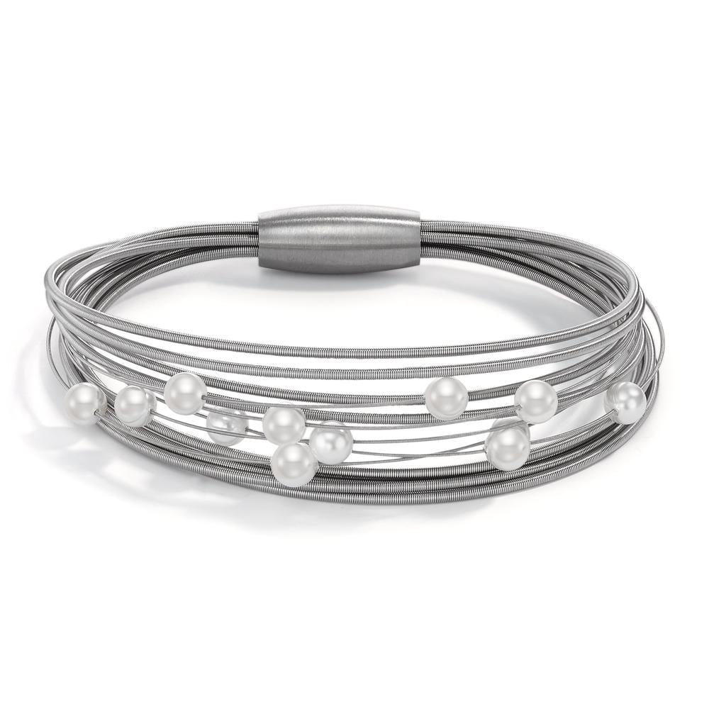 Bracciale Acciaio inossidabile Perla di conchiglia 17 cm