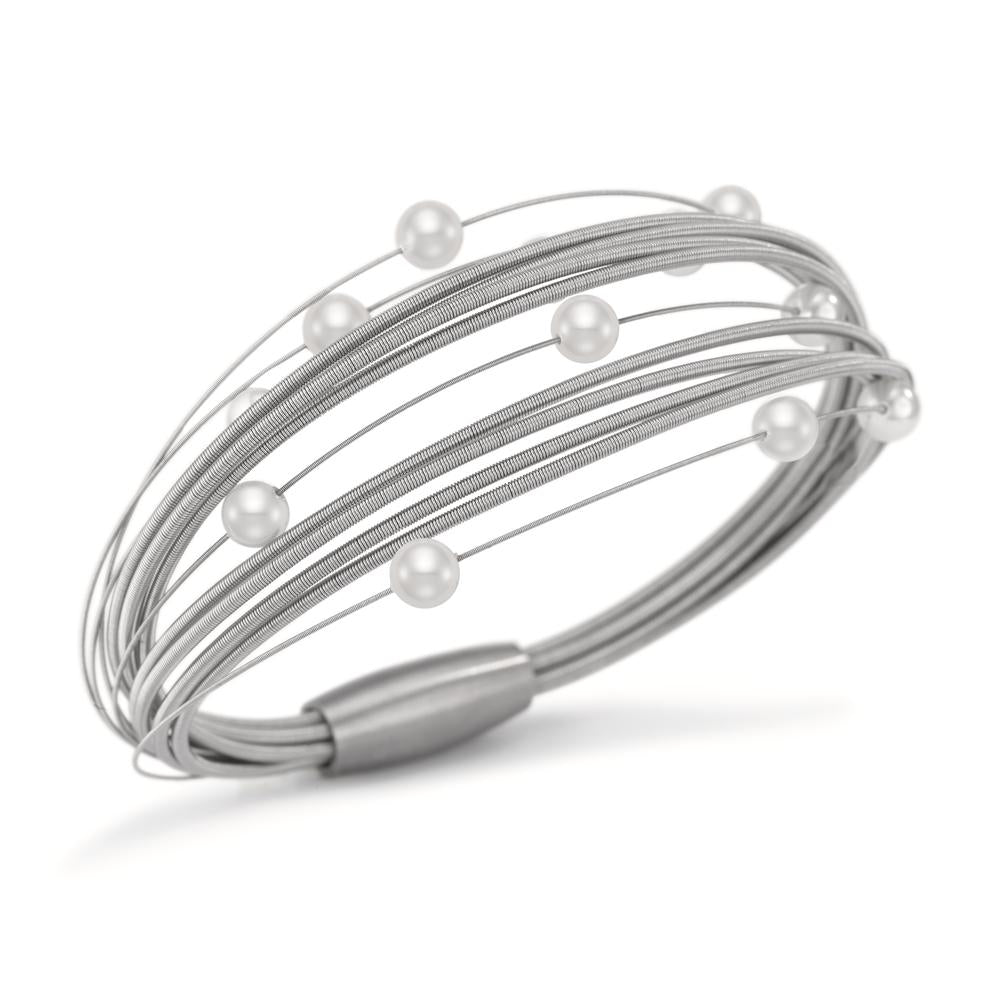 Bracciale Acciaio inossidabile Perla di conchiglia 17 cm