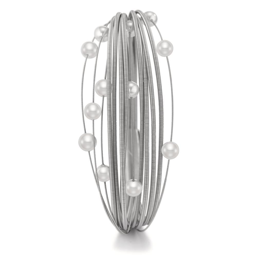 Bracciale Acciaio inossidabile Perla di conchiglia 19 cm