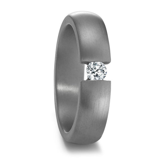 Anello del partner 999 Tantalio Diamante 0.15 ct, w-si