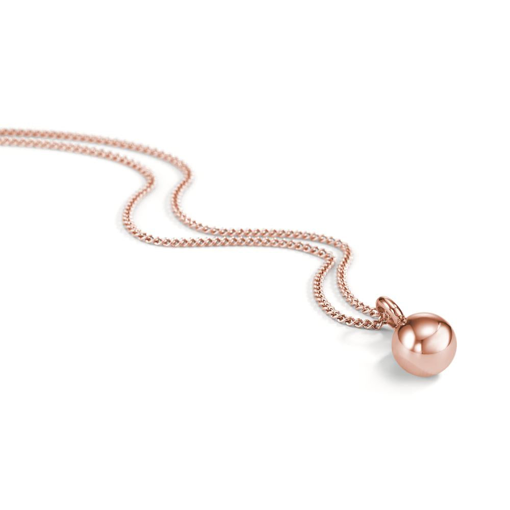 Collana Acciaio inossidabile rosa rivestimento IP 45 cm Ø8 mm