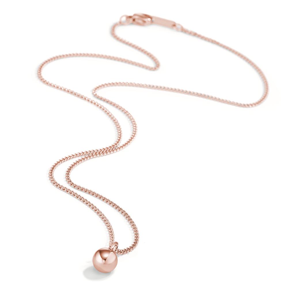 Collana Acciaio inossidabile rosa rivestimento IP 45 cm Ø8 mm