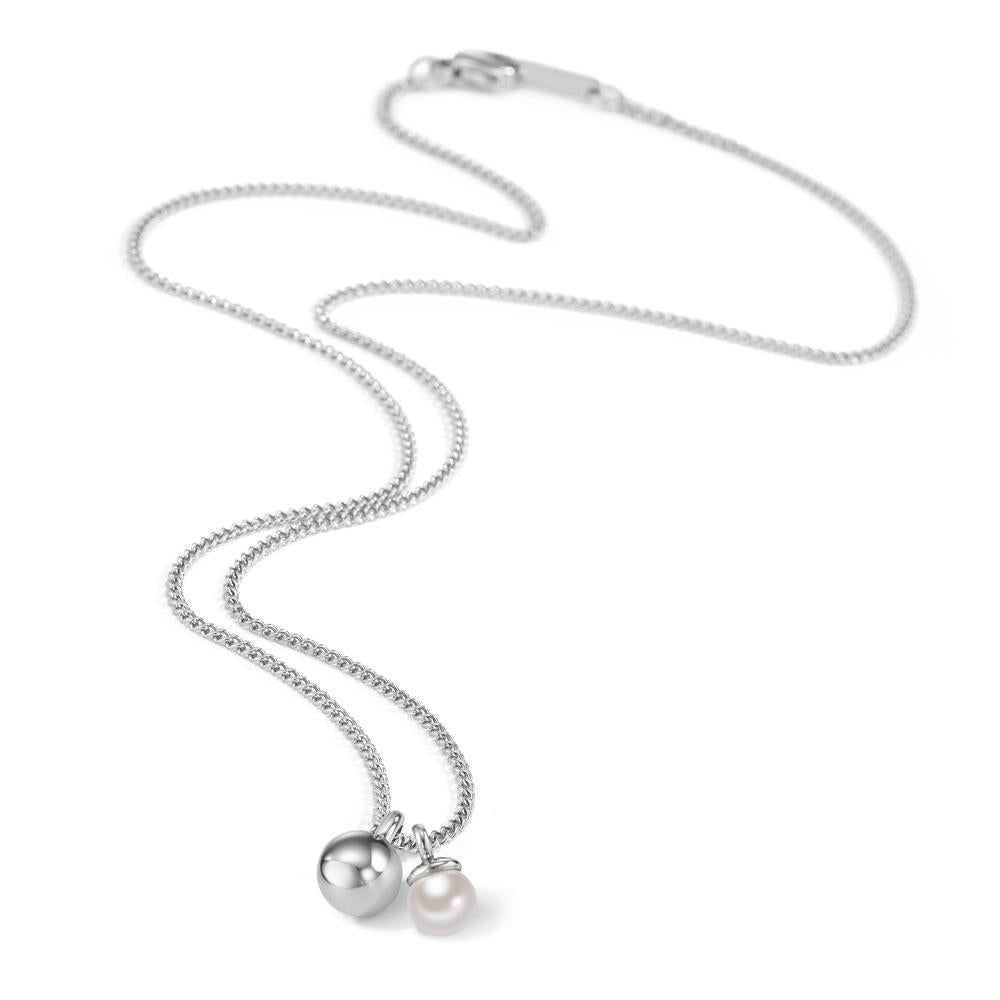 Collana Acciaio inossidabile Perla di conchiglia 45 cm Ø8 mm