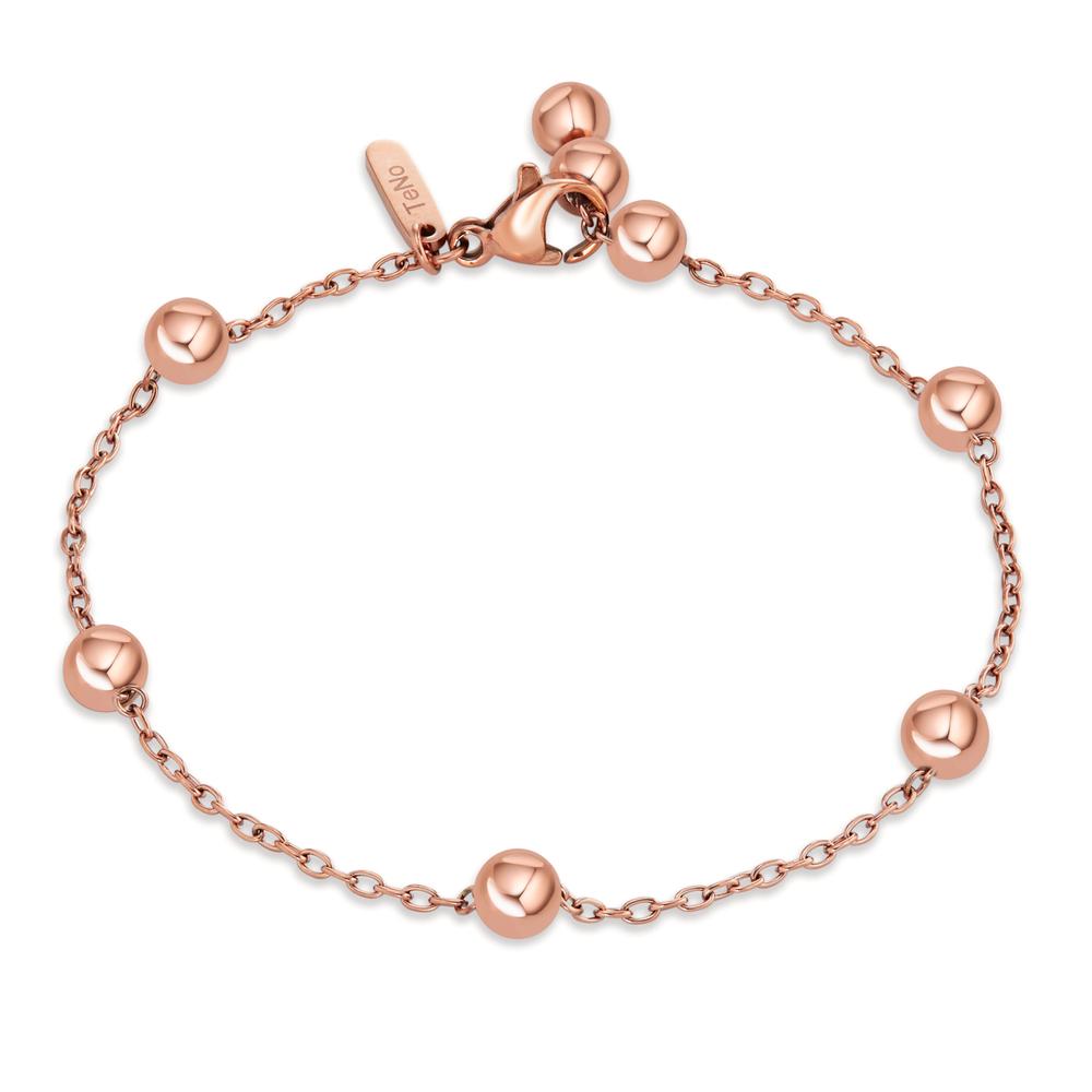 Bracciale Acciaio inossidabile rosa rivestimento IP 16.5-18 cm