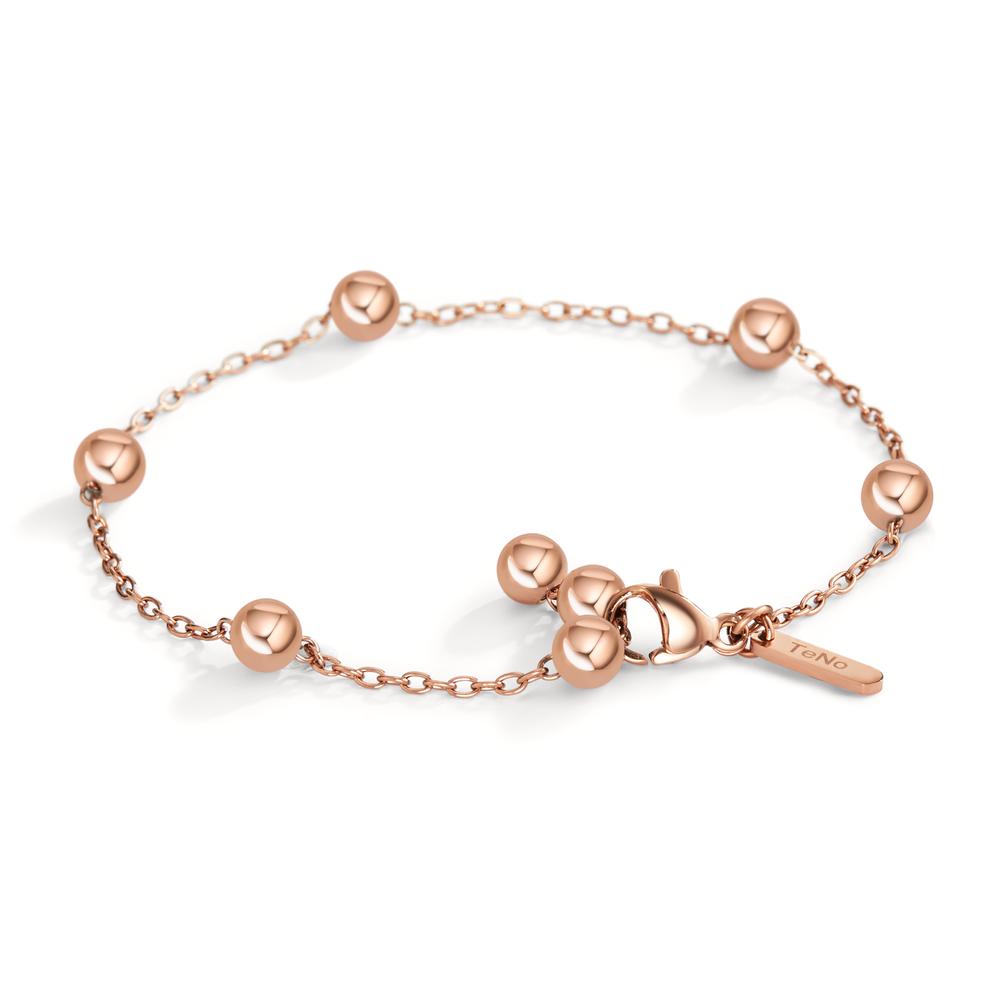 Bracciale Acciaio inossidabile rosa rivestimento IP 16.5-18 cm