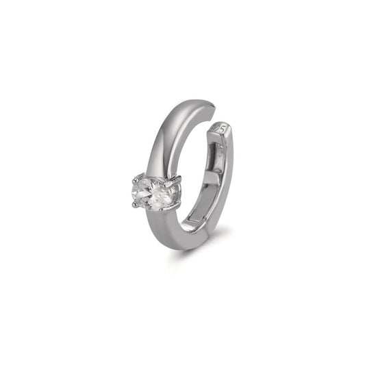 Clip per orecchio Argento Zirconia rodiato Ø13.5 mm