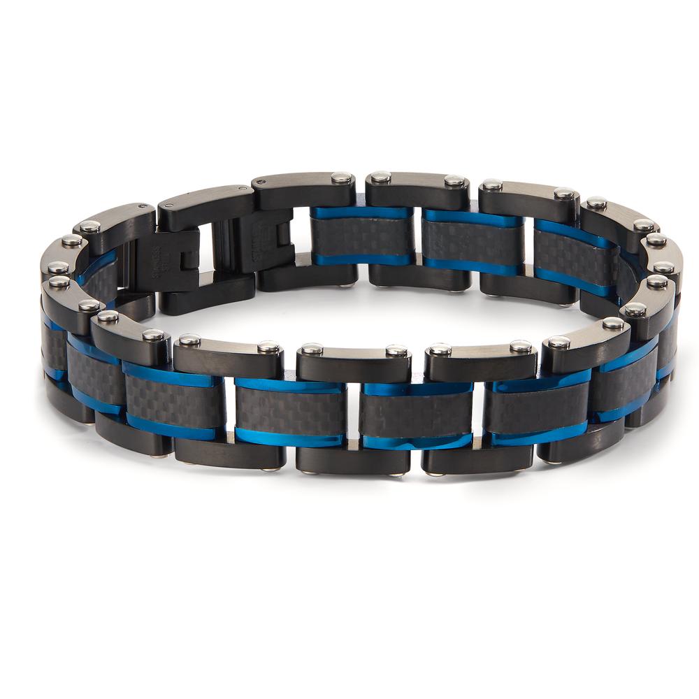 Bracciale Acciaio inossidabile nero rivestimento IP 20-21.5 cm