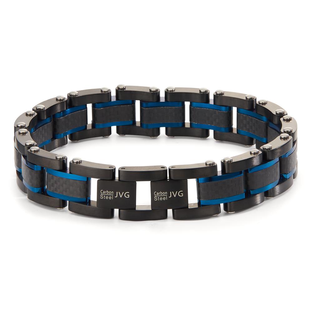 Bracciale Acciaio inossidabile nero rivestimento IP 20-21.5 cm