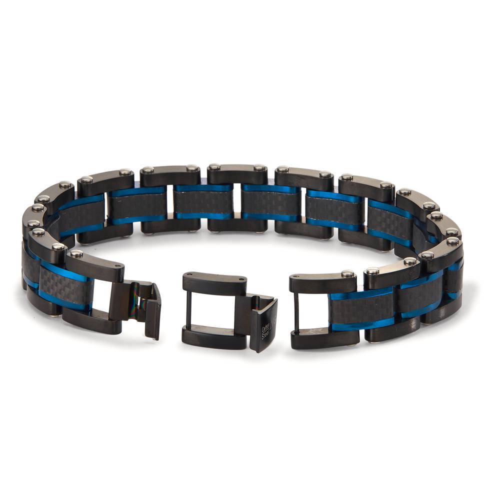 Bracciale Acciaio inossidabile nero rivestimento IP 20-21.5 cm