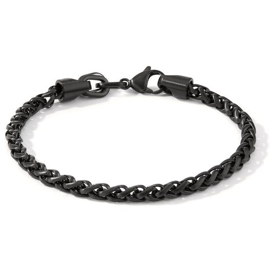 Bracciale Acciaio inossidabile nero rivestimento IP 21 cm Ø4.5 mm