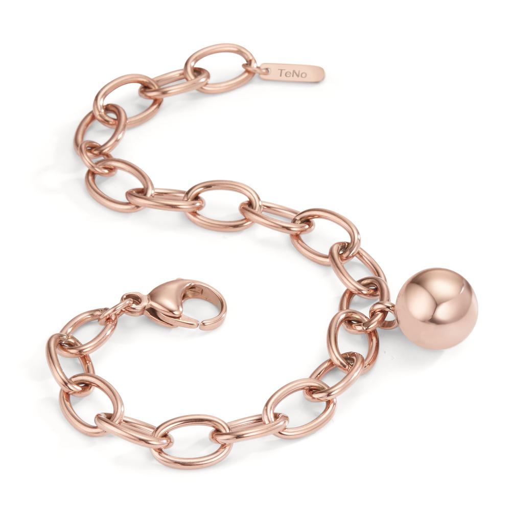 Bracciale Acciaio inossidabile rosa rivestimento IP 16.5-21 cm