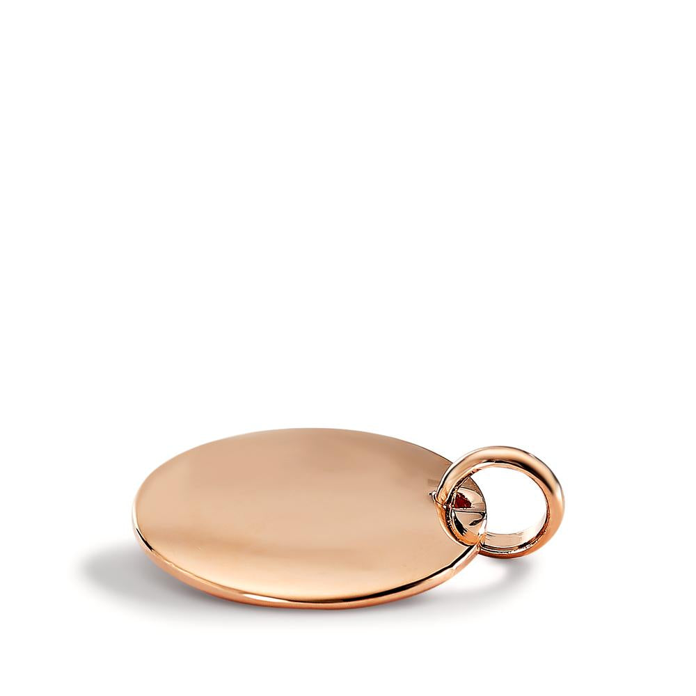 Ciondolo incisione Bronzo rosa dorato Ø20 mm