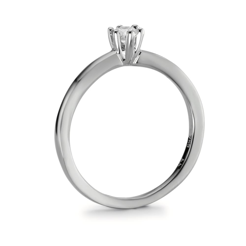 Anello solitario Platino 950 Diamante 0.15 ct, w-si