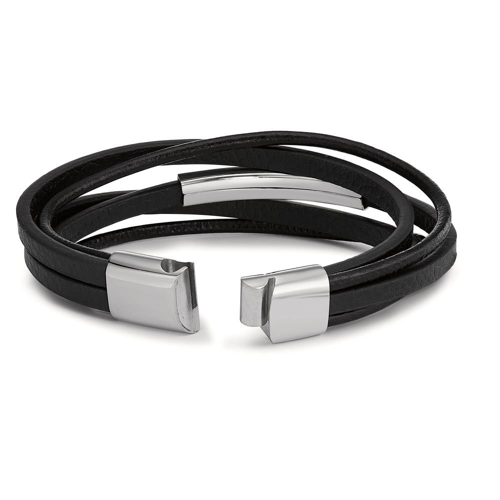 Bracciale Pelle, Acciaio inossidabile 21 cm