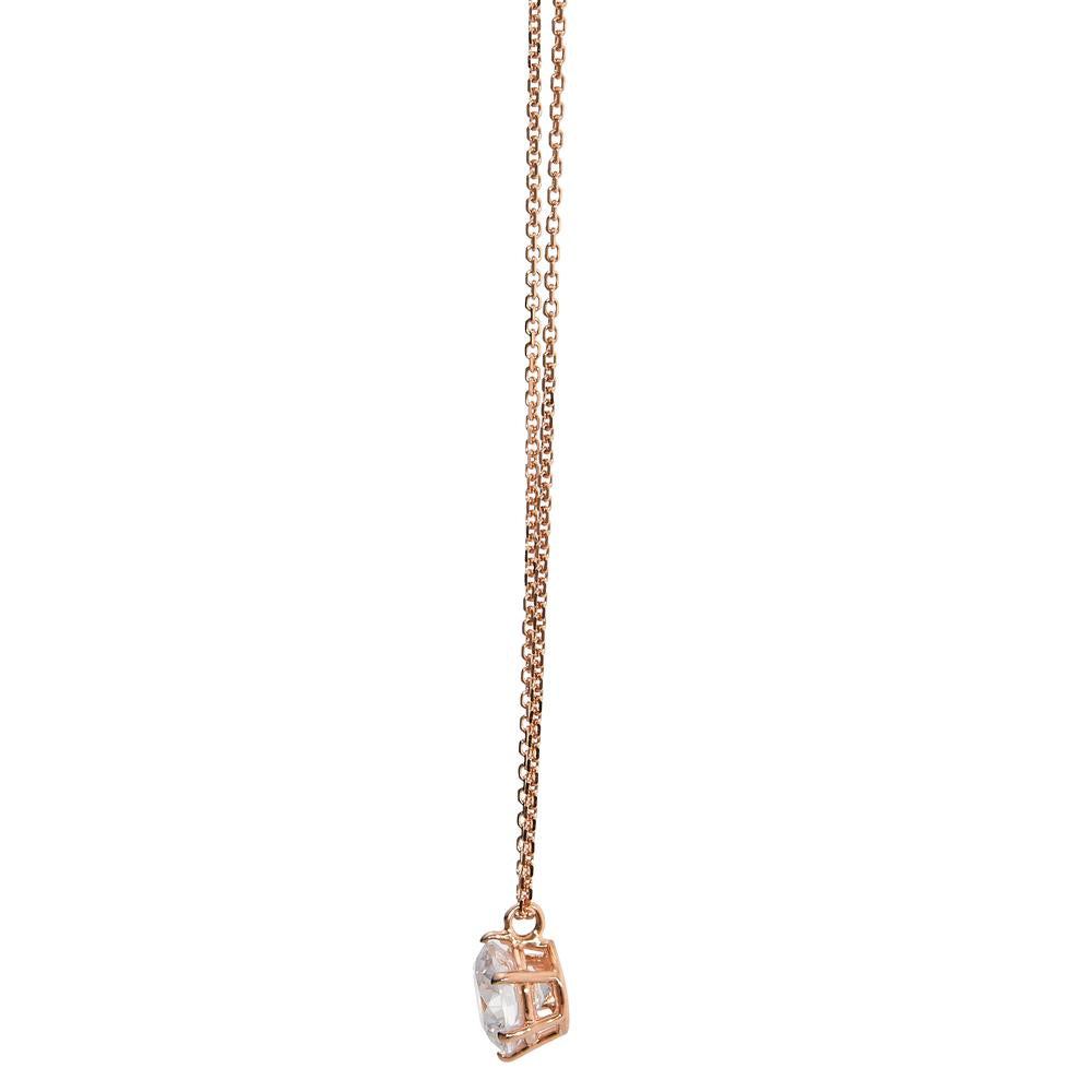 Collana Oro rosso 585/14 kt Zirconia 42-45 cm Ø5.5 mm