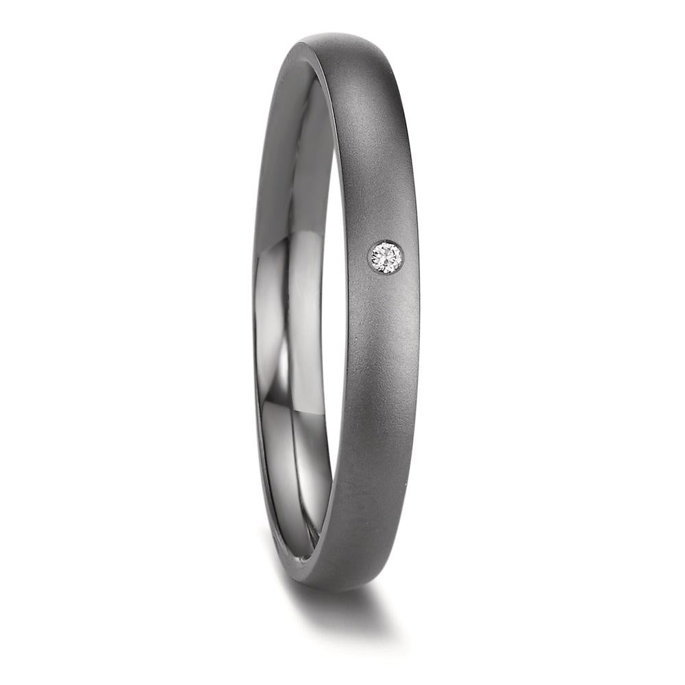 Anello del partner 999 Tantalio Diamante 0.01 ct, w-si