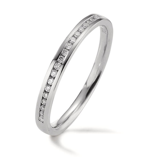 Anelli di memoria Oro bianco 750/18 carati Diamante 0.09 ct, 19 pietra, w-si