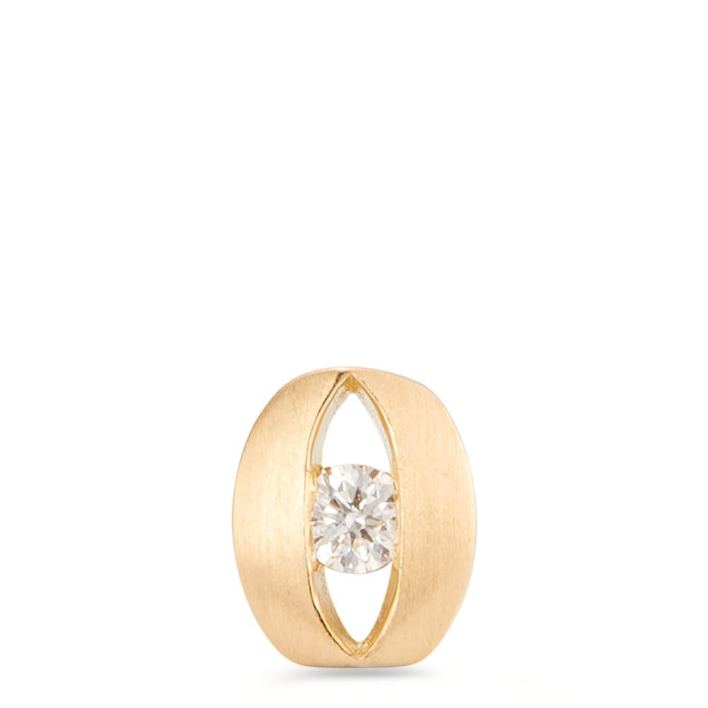 Ciondolo Oro giallo 750/18 carati Diamante 0.08 ct, w-si