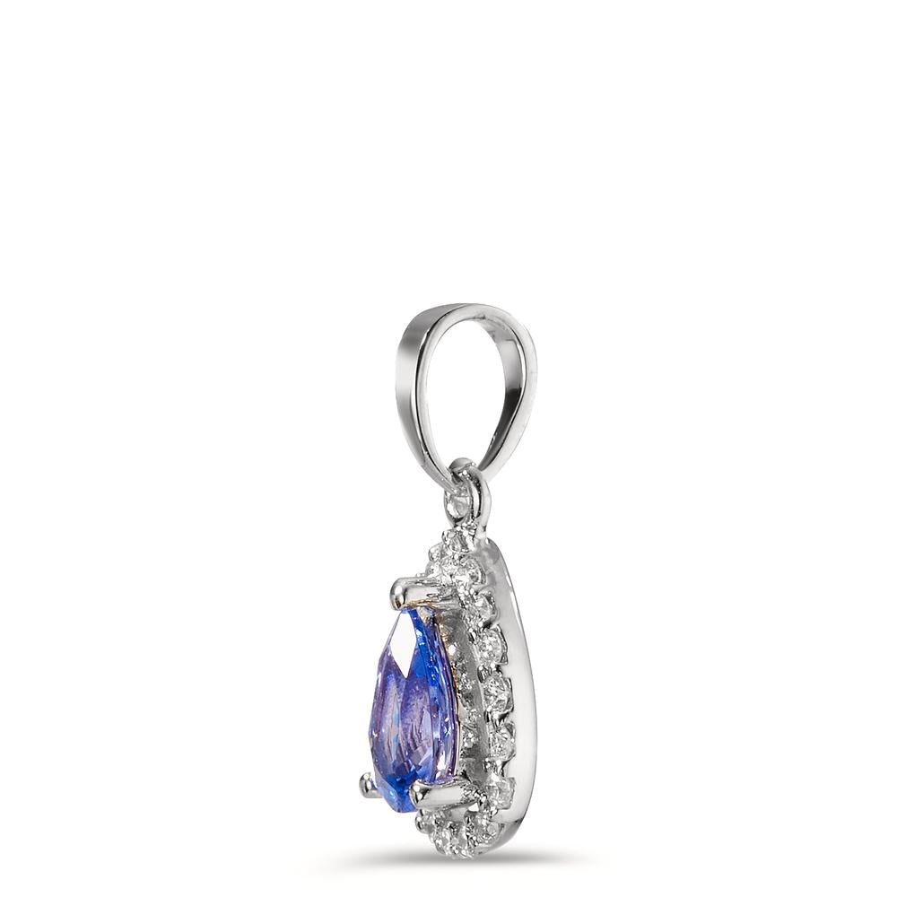 Ciondolo Oro bianco 750/18 carati Tanzanite