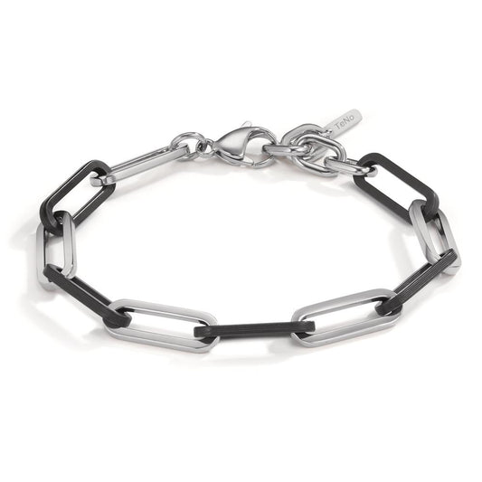 Bracciale Acciaio inossidabile, Carbonio 16.5-21 cm