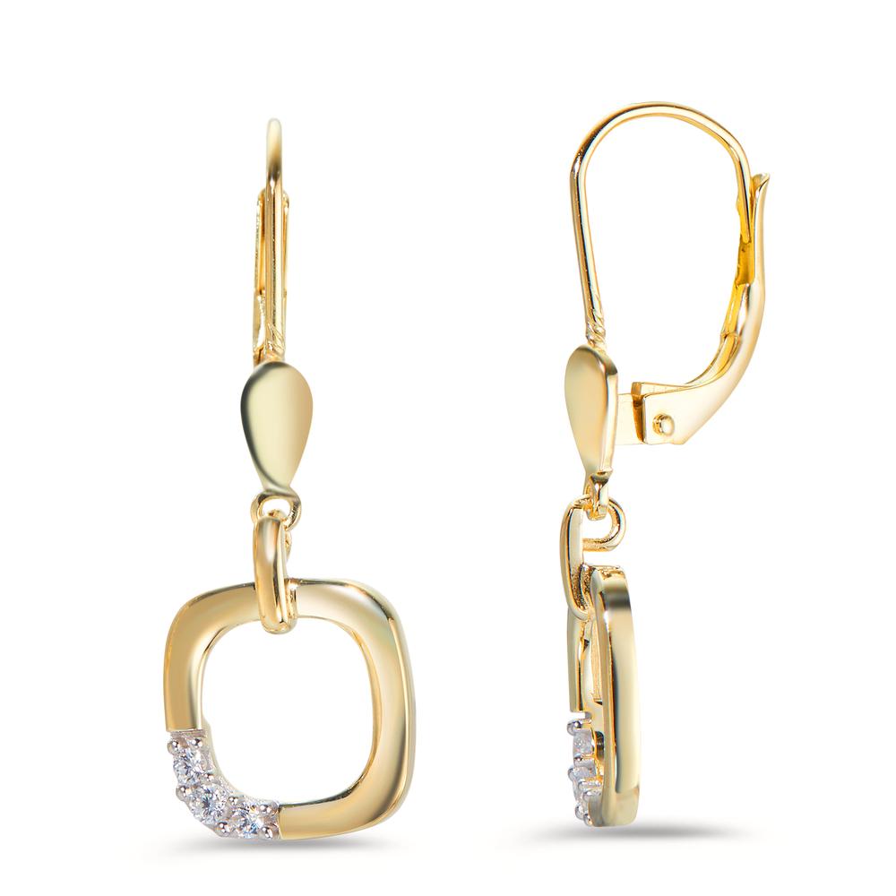 Orecchini Oro giallo 585/14 kt Zirconia 6 pietra