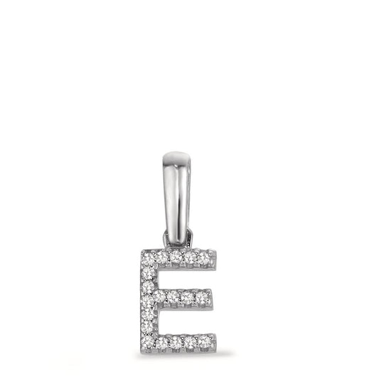 Ciondolo Oro bianco 585/14 kt Diamante 0.028 ct, w-si