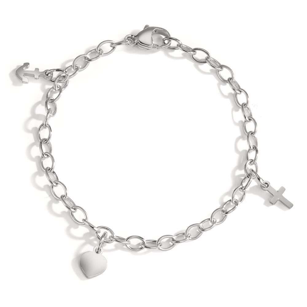 Bracciale Argento rodiato 16 cm