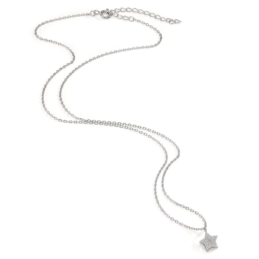 Collana Argento rodiato Stella 42-45 cm Ø8 mm