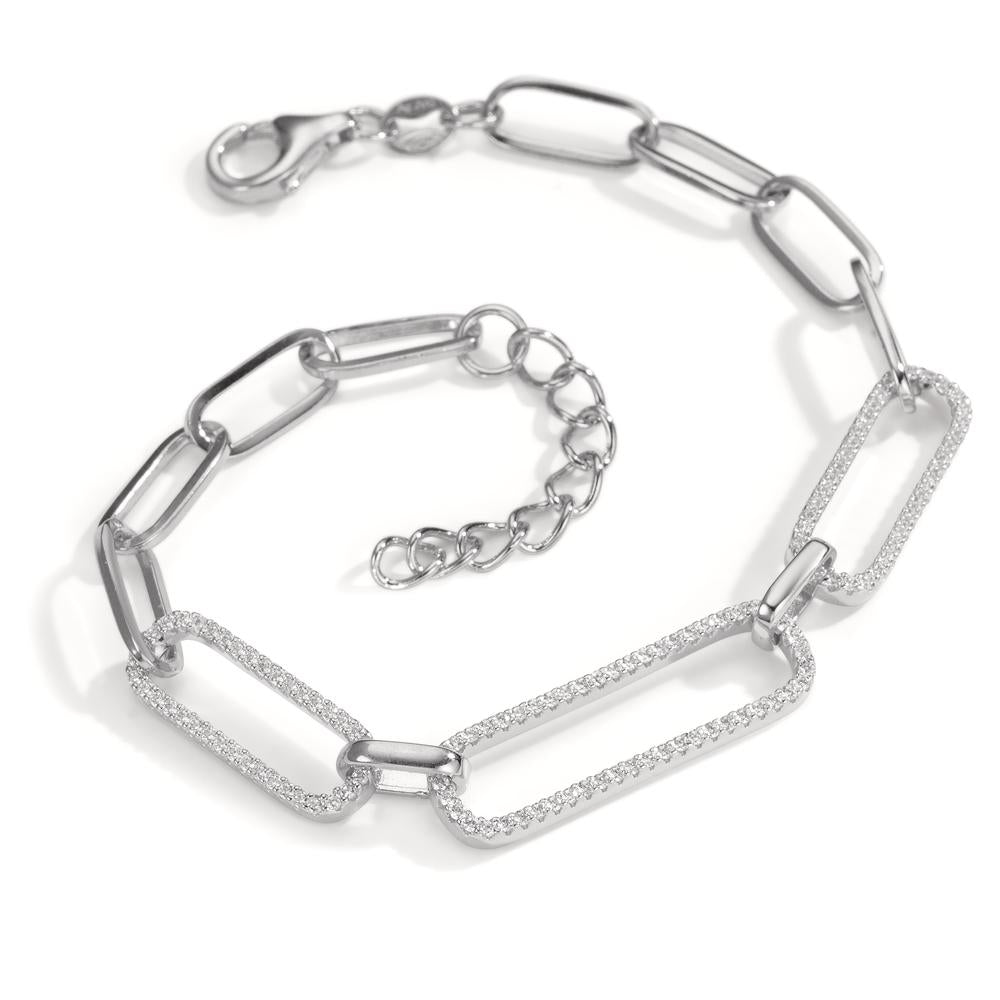 Bracciale Argento Zirconia rodiato 15.5-20 cm