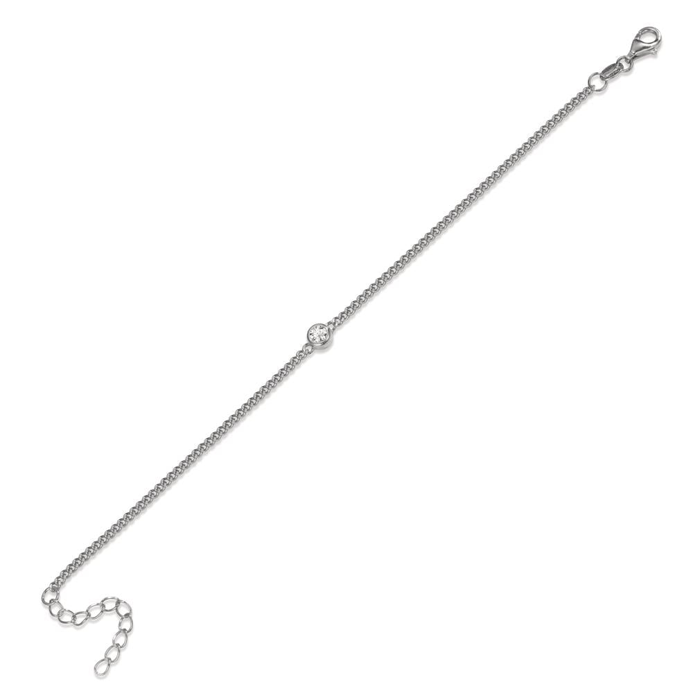 Bracciale Argento Zirconia rodiato 16-19 cm