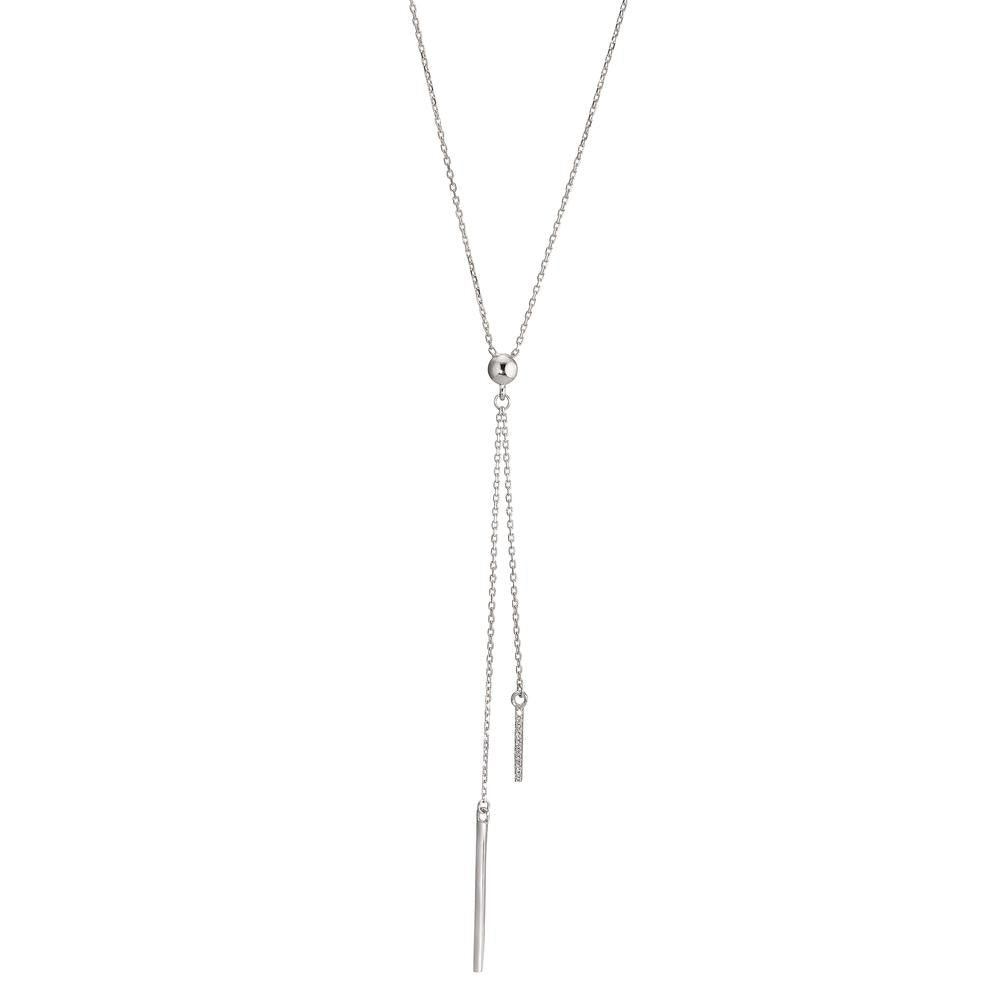 Collana Oro bianco 585/14 kt Zirconia 9 pietra 42-45 cm