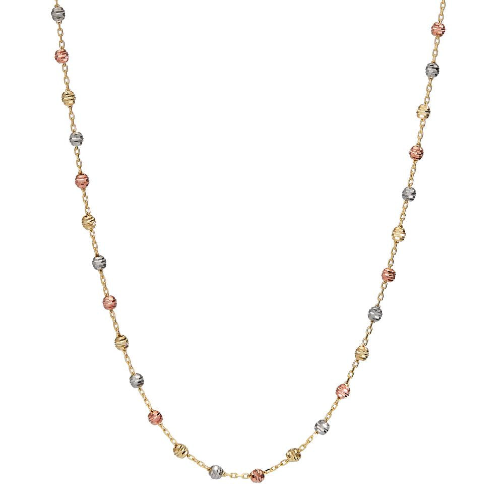 Collana Oro giallo 585/14 kt, Oro bianco 585/14 kt, Oro rosso 585/14 kt tricolore 42-45 cm