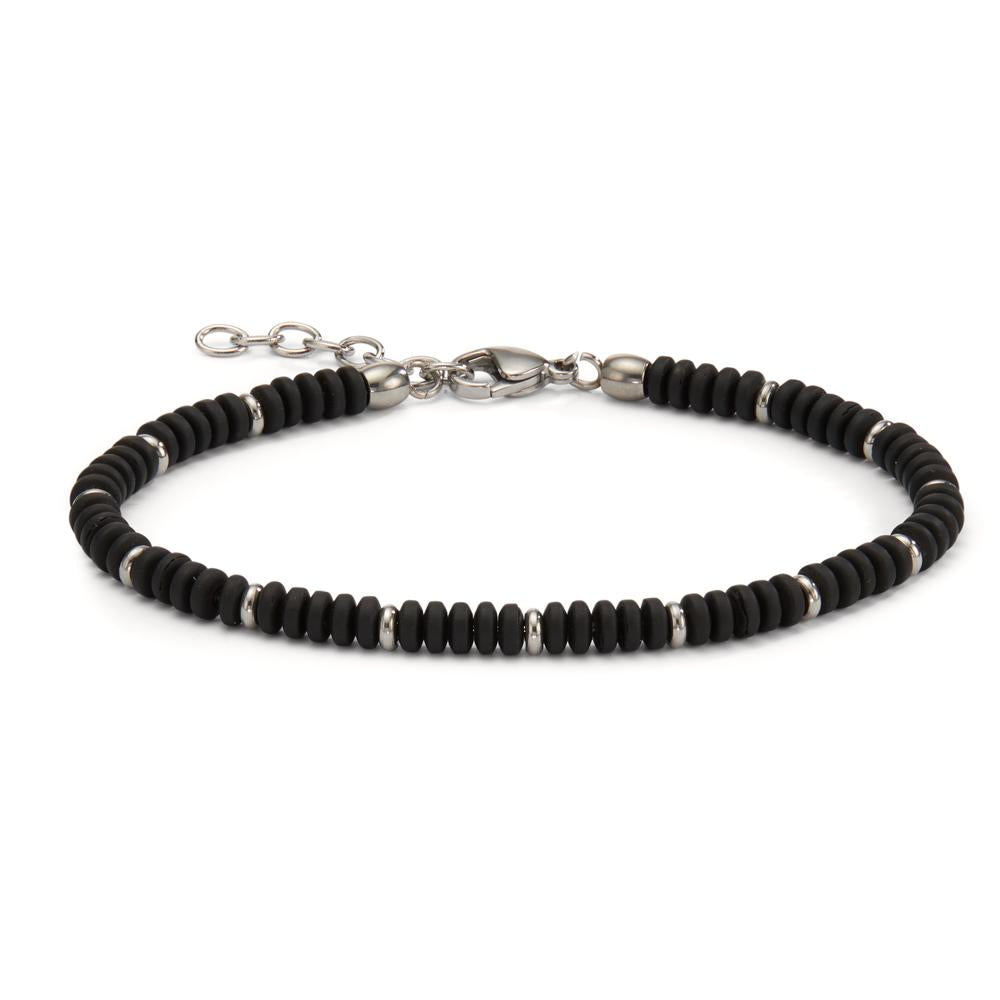 Bracciale Acciaio inossidabile Ematite rivestimento IP 19-22 cm Ø4.7 mm