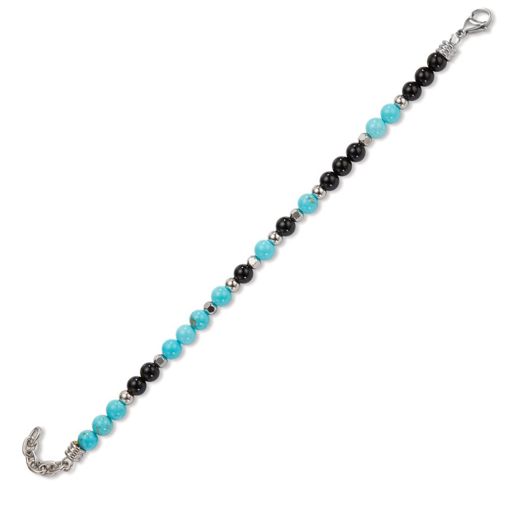 Bracciale Acciaio inossidabile Onice 20-22 cm Ø6.5 mm