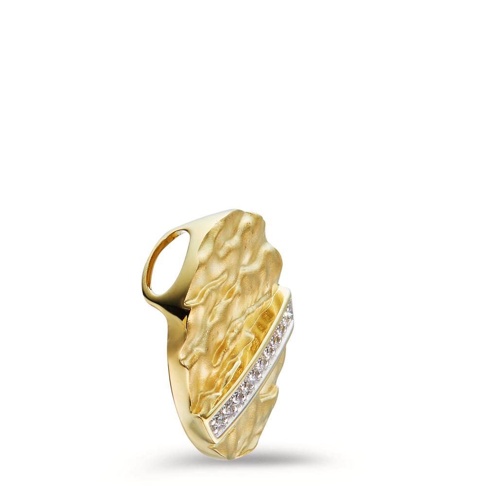 Ciondolo Oro giallo 375/9K Zirconia 10 pietra