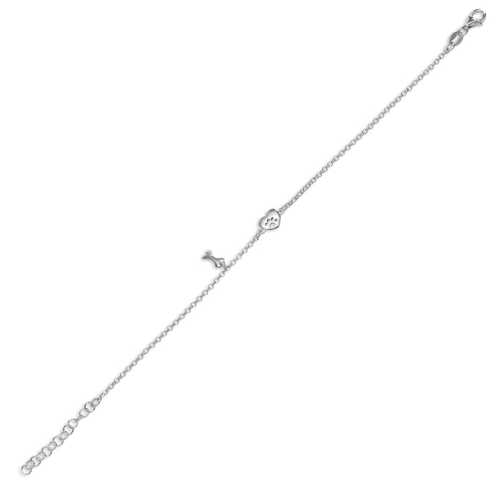 Bracciale Argento rodiato Zampa 17-20 cm