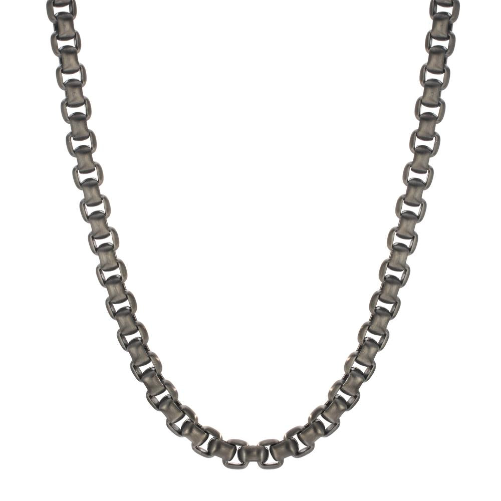 Collana Acciaio inossidabile grigio rivestimento IP 50 cm