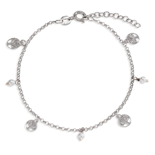 Bracciale Argento rodiato Albero della vita 17-20 cm