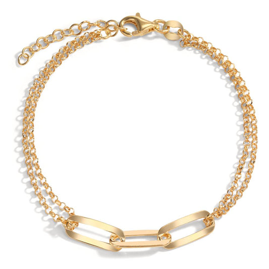 Bracciale Argento giallo dorato 17-20 cm