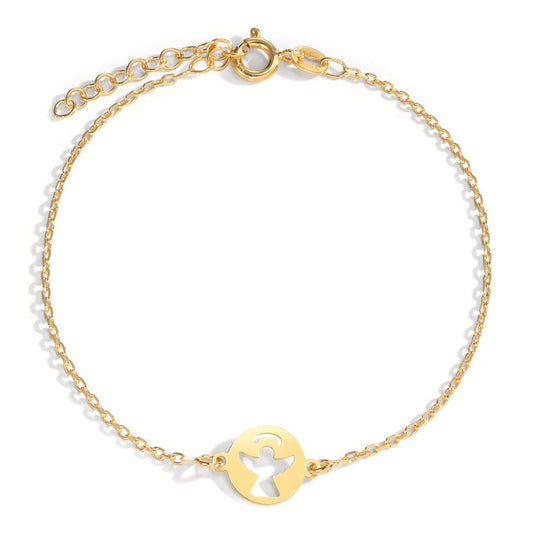 Bracciale Argento giallo dorato Angelo 17-20 cm