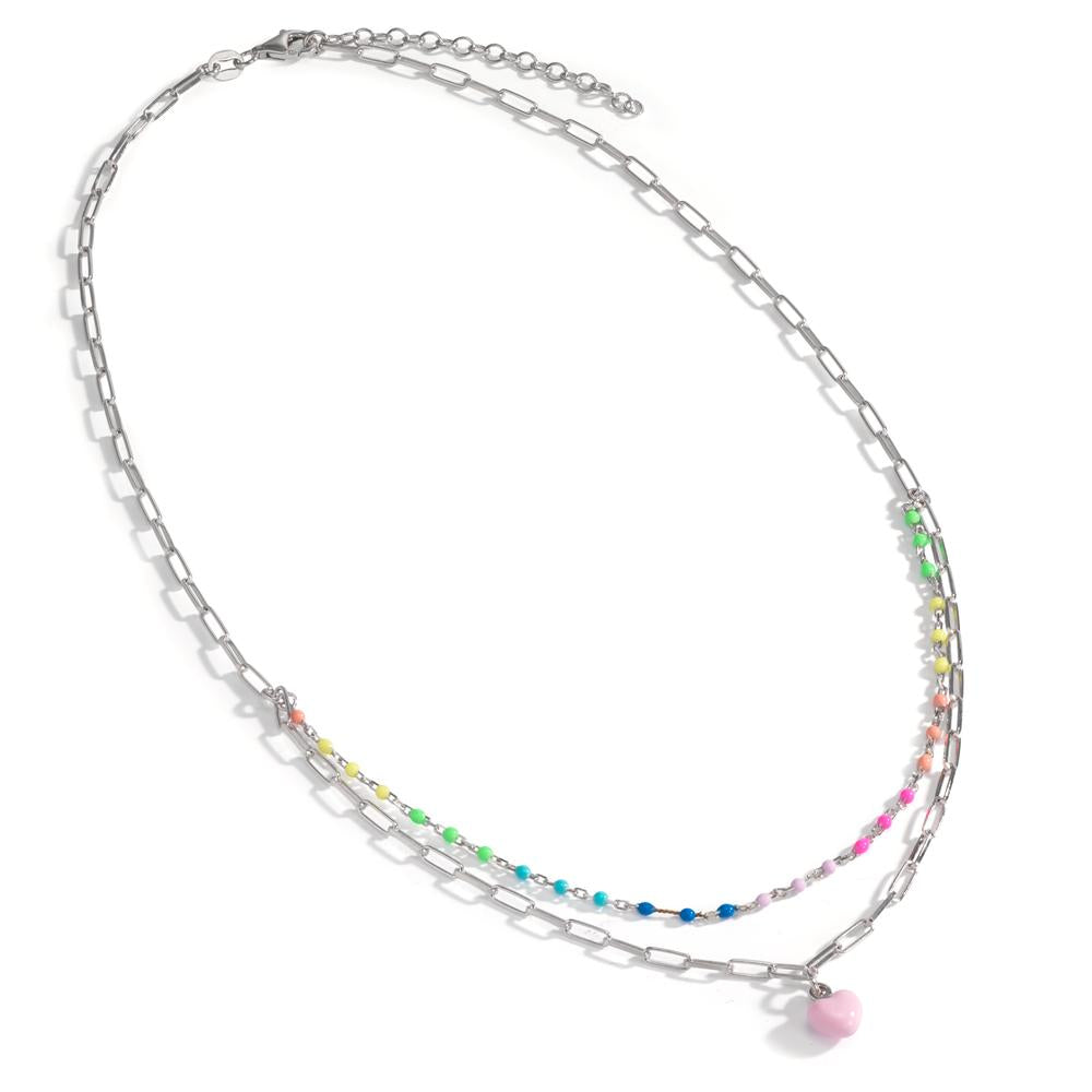 Collana Argento rodiato Cuore 41-46 cm