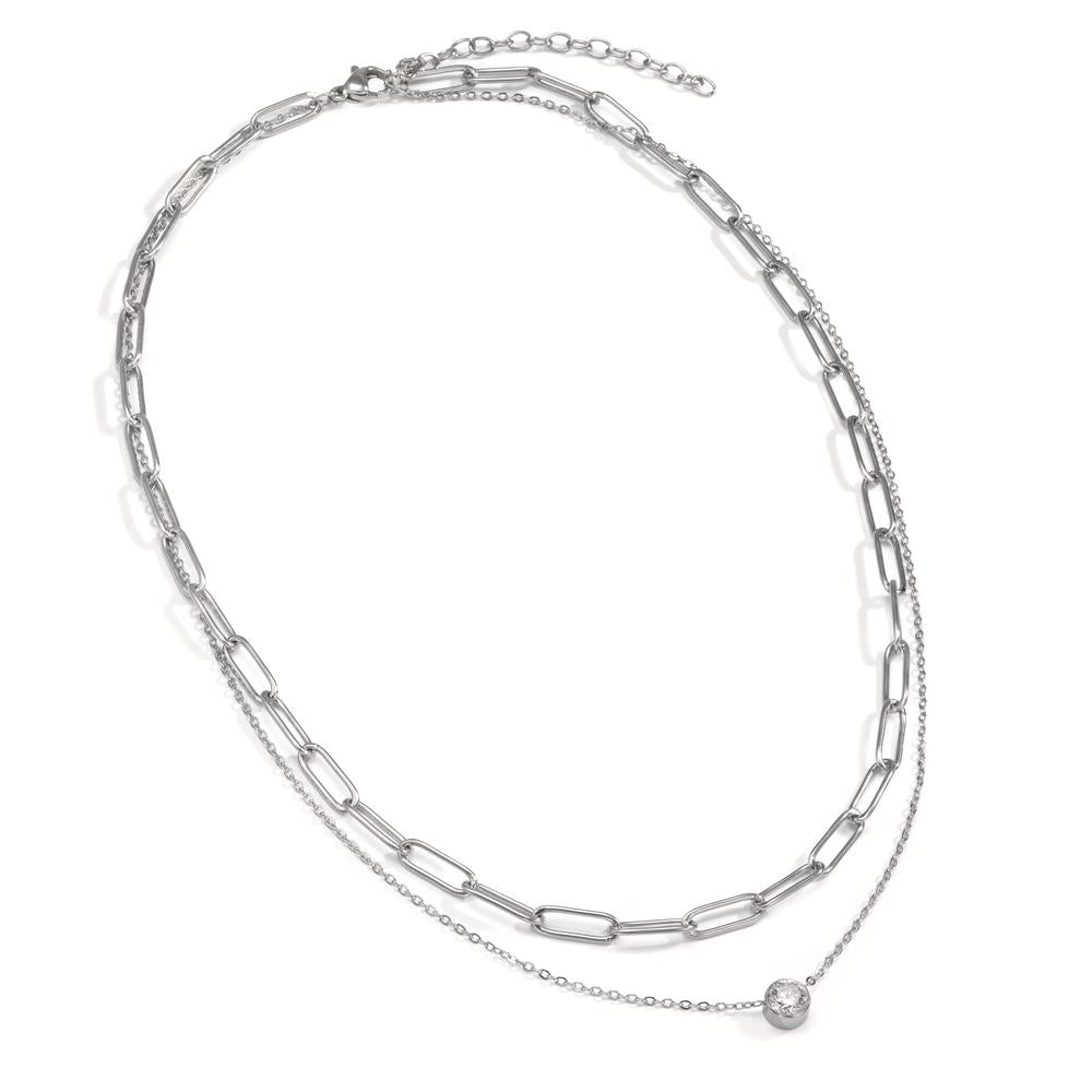 Collana Acciaio inossidabile Zirconia 42-47 cm