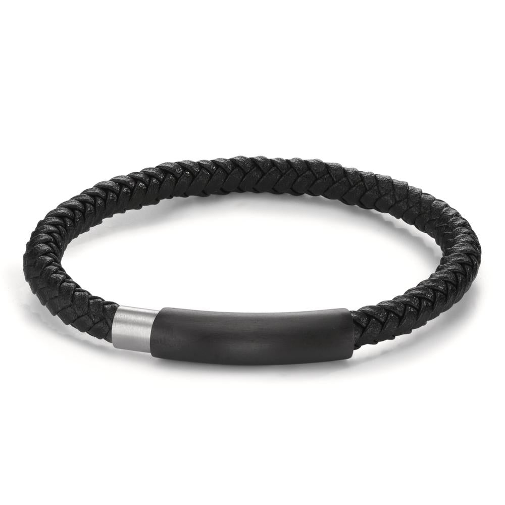 Bracciale Acciaio inossidabile nero rivestimento IP 19.5 cm Ø6.5 mm