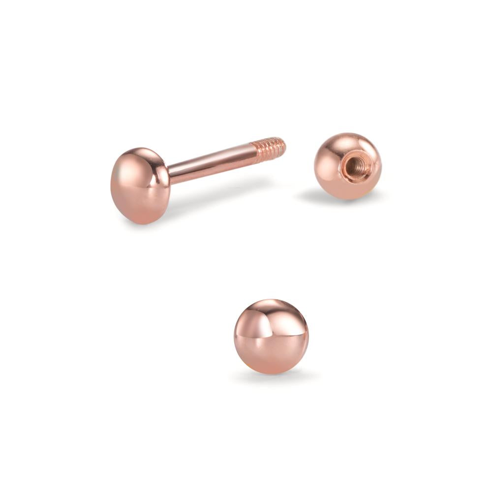 Piercing Argento rosa dorato Ø3 mm